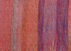 Warp-painted plaited twill - warm colors