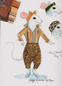 From Stuart Little, 1999. Costume designed by Joseph Porro and illustrated by Robin Richesson.